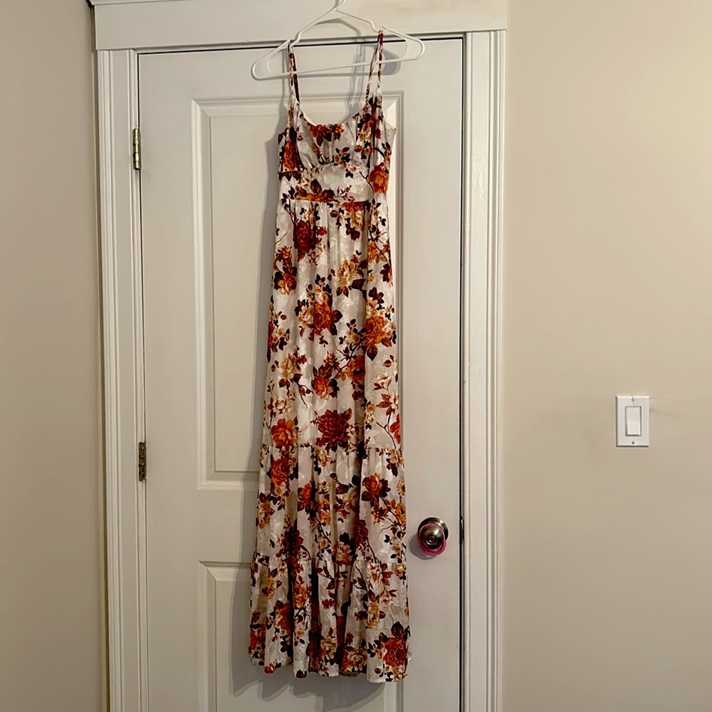 Altar’d State Maxi Floral Sleeveless Fall Dress - Size S